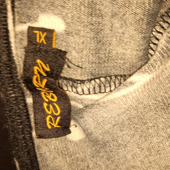 Reborn XL Navy And White Design High Low Dress - Picture 2 of 3